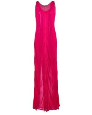Y. Project Chiffon Maxi Dress - Pink