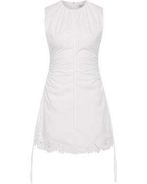 SIR. Klara Broderie-Anglaise Mini Dress - White
