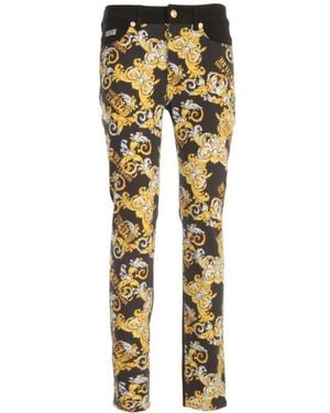Versace Jeans Couture Printed Jeans - Metallic