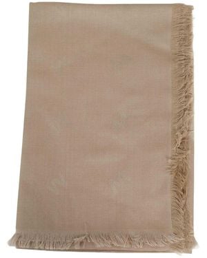 Weekend by Maxmara Cedro Jacquard Fringe Scarf - Natural