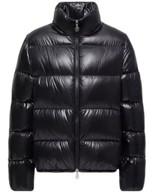 Moncler Long-Sleeved Down Jacket - Black