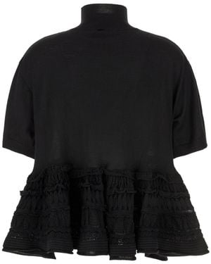 Alaïa Alaïa Crinoline Top - Black