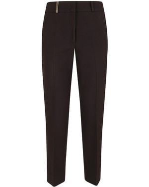 Peserico Straight Leg Pants - Black