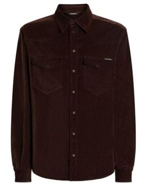 Dolce & Gabbana Two-Pockets Shirt - Brown