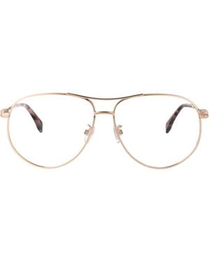 Fendi Eyewear Aviator Frame Glasses - White
