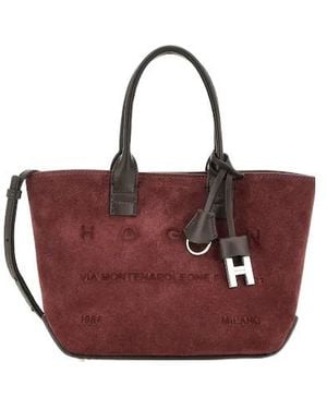 Hogan Address Shopping Bag - Red