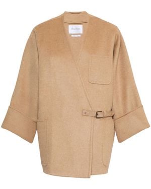 Max Mara Oversized Cardigan Coat - Natural