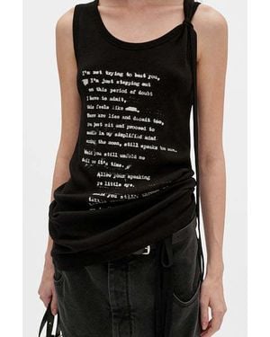 Ann Demeulemeester Sleeveless Tops - Black