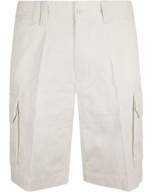 Ralph Lauren Logo-Patch Cargo Shorts - White