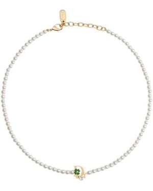 Dior Precious Clover Necklace - Metallic