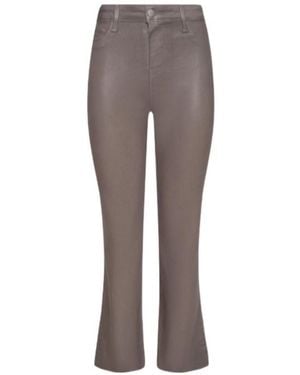 L'Agence Kendra High-Waist Flared Trousers - Grey