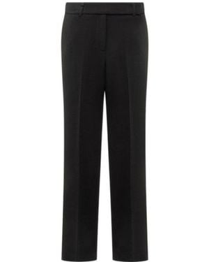 MICHAEL Michael Kors Michael Kors Straight Leg Pleated Trousers - Black