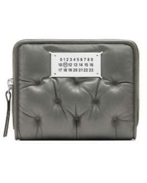 Maison Margiela Glam Slam Embroidered Small Wallet - Grey