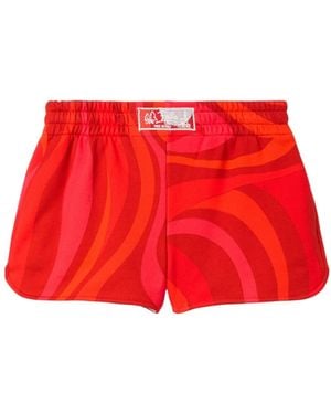 PUCCI Marmo-Print Shorts - Red