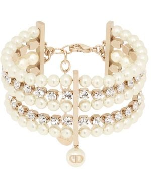 Dior D-River Cuff Bracelet - White