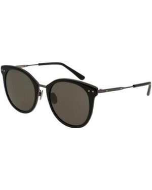 Bottega Veneta Logo Details Sunglasses - Metallic