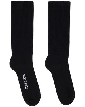 Rick Owens Logo Socks - Black