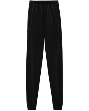 Saint Laurent High Waist Track Pants - Black