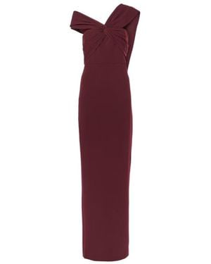 Roland Mouret Draped Cady Gown - Red