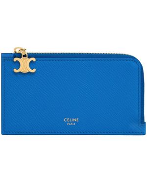 Celine Long Zipped Card Holder - Blue