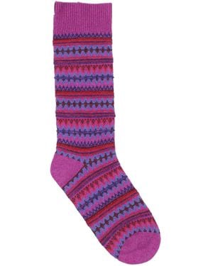 Rag & Bone Multicolour Socks - Purple