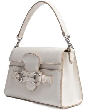 Gucci Horsebit Duomo Small Top Handle Bag - White