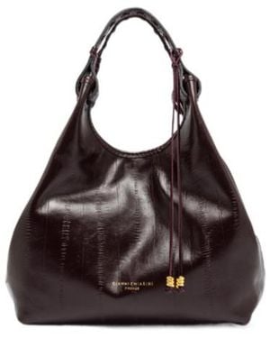 Gianni Chiarini Dua Ribbed-Texture Tote Bag - Brown