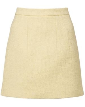 Patou Cotton Miniskirt - Natural