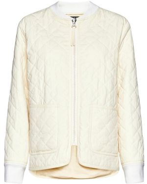 A.P.C. Elea Quilted Bomber Jacket - White