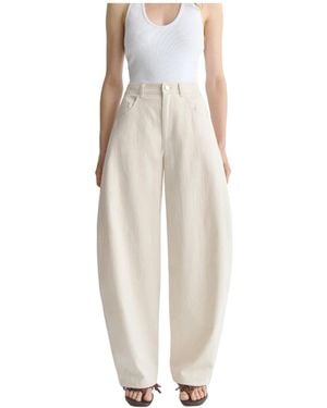 Séfr Casual Pants With Belt Loops - White