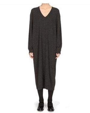 The Row Long Sleeve Dress - Black