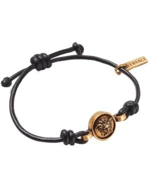Versace Medusa Cord Bracelet - Black