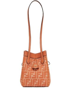 Fendi Ff Pattern Mini Tote - White