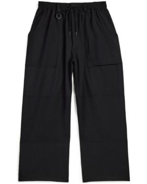 Y-3 Wool Wide Pants - Black