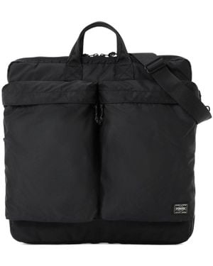 Porter-Yoshida and Co Pocket Shoulder Bag - Black