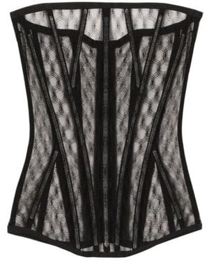 Dolce & Gabbana Tulle Corset - Black