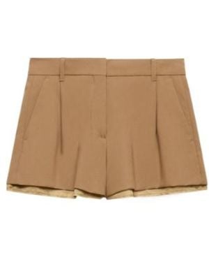 Marni Pleated Shorts - Natural
