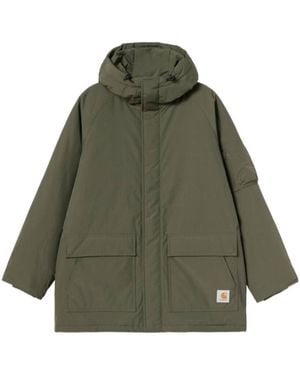 Carhartt Standwood Hooded Logo-Patch Jacket - Green