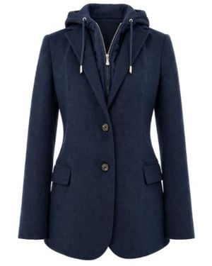 Eleventy Long-Sleeved Casual Jacket - Blue