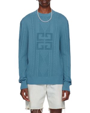 Givenchy 4G Cotton Jumper - Blue