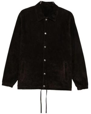 Giorgio Brato Long-Sleeve Leather Jacket - Black