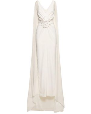 Roland Mouret A Light Long Cloak Dress - White