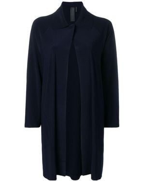 Norma Kamali Collared Open-Front Coat - Blue