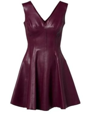 Norma Kamali Grace Minidress - Purple
