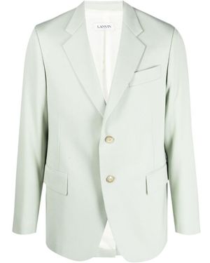 Lanvin Single-Breasted Buttoned Blazer - White