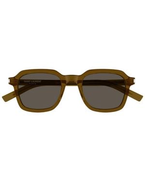 Saint Laurent Eyewear Square Frame Sunglasses - Multicolour