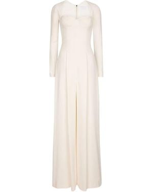 Roland Mouret Elastic Crepe Jumpsuit - White
