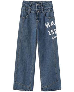 Marissa Chiara Belt Loop Jeans - Blue
