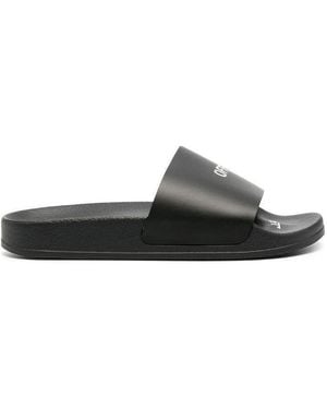 Off-White c/o Virgil Abloh Arrows Logo Print Slides - Black