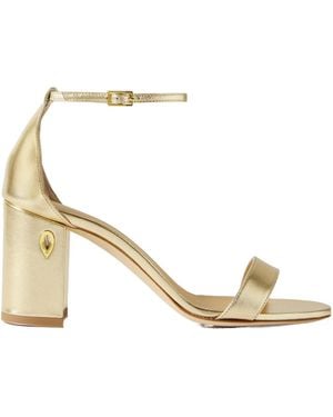 Jennifer Chamandi Metallic Leather Sandals